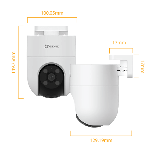 đ EZVIZ H8C 4G â nutikas toitega koduvalvekaamera vĂ€rvilise öönĂ€gemisega